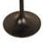 Modern Brown 30 Inch Round Dining Table with Space-Saving Pedestal Base