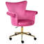 17 Stories Velvet Office Chair-204740922