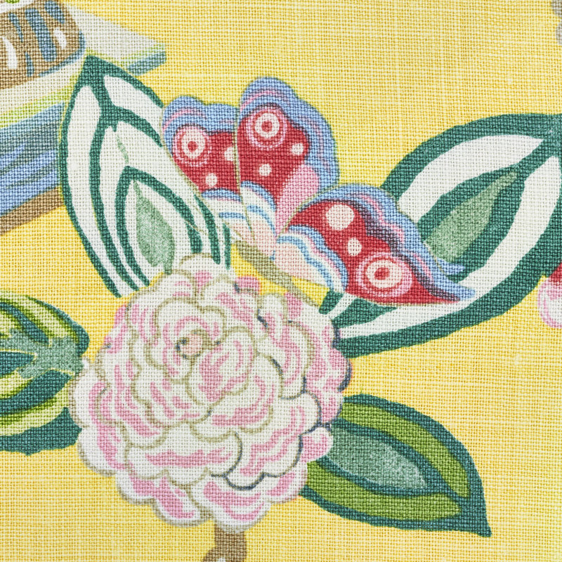 Bouquet de tissu chinois, Jaune