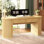 Bureau d'ordinateur 55,1 po avec tiroir, bureaux à domicile en rotin avec armoire de rangement, bureau de ferme