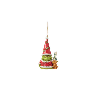 Dr. Seuss the Grinch JSGRI Grinch Gnome with Max HO 5.04in H
