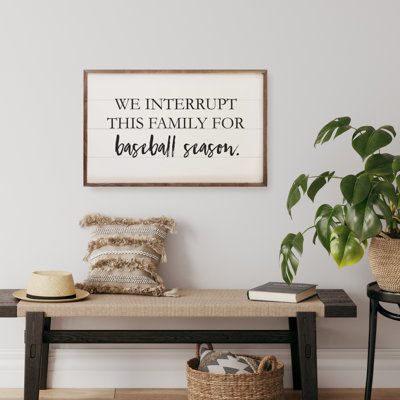 Baseball Season White