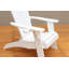 Chaise Adirondack en polystyrène - Blanc