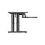 Adjustable Metal Base Standing Desk Converter-64237982