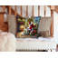 Coussin Great pyrenees and Santa Claus-101410335