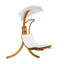 Chaise longue suspendue avec support