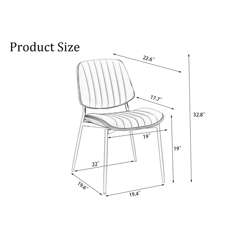 Chaise d'appoint Caruthers Cato, Gris