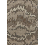 Contemporary Hand Knotted Wool Abstract Area Rug