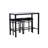 Aden 3PC Faux Marble Pub Set