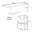 Multi-functional solid wood practical table set-111121692