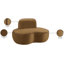 Chaise rembourrée en velours Swerve-1425424414