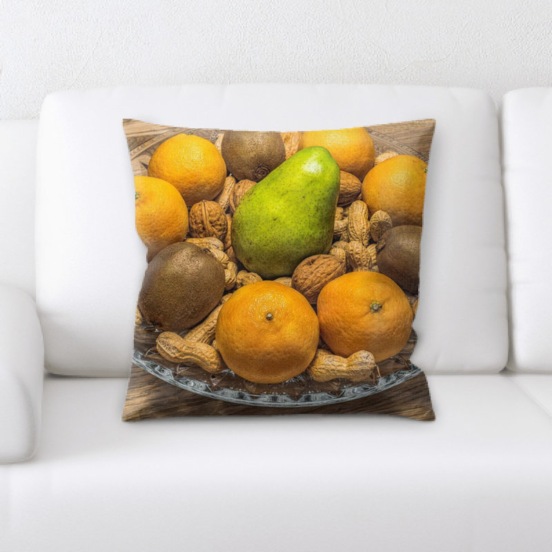 Coussin décoratif bol à fruits
