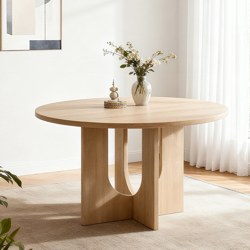 Table de salle à manger moderne pour 4 personnes, table de salle à manger ronde pour cuisine, salle à manger, salon
