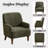 28.7" Upholstered Armchair With Tight Back And Solid Wood Legs（Set Of 2）-2008916833