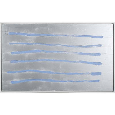 Robert Robinson " Silver Abstract " by Robert Robinson