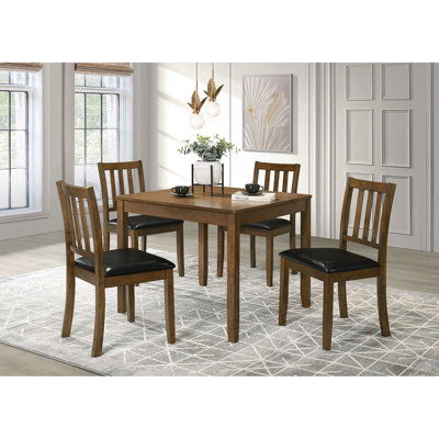 Rowland Honey Brown 5-Piece Dining Set