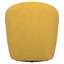 Fauteuil pivotant rembourré jaune moutarde Denali-95064420