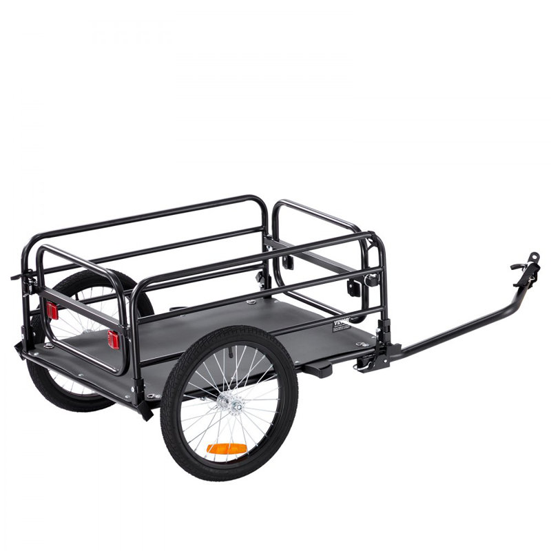 Bike Cargo Trailer, 160 lbs Load Capacity, Heavy-Duty Bicycle Wagon Cart