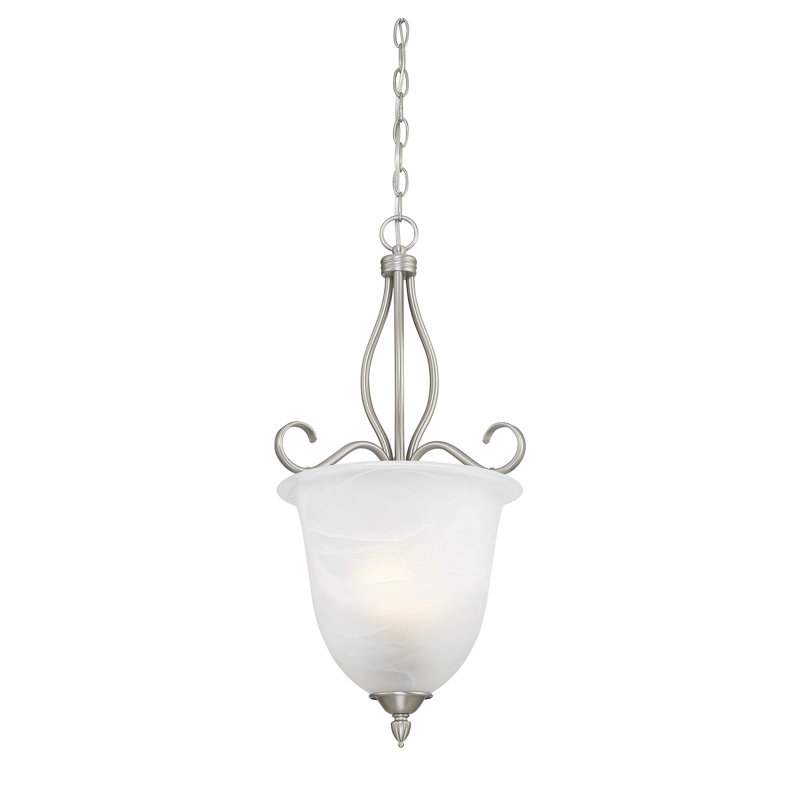 Hibbitts - Light Pewter Unique/Statement Pendant, 25.75" H x 13.25" W