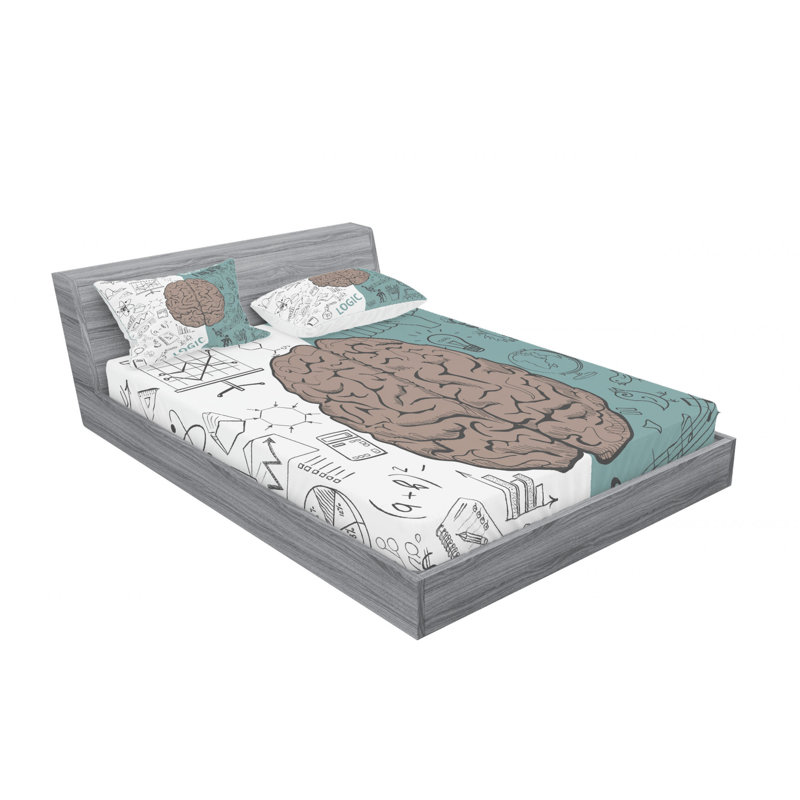 Microfiber Sheet Set, Queen Sheet Set with Fitted Sheet
