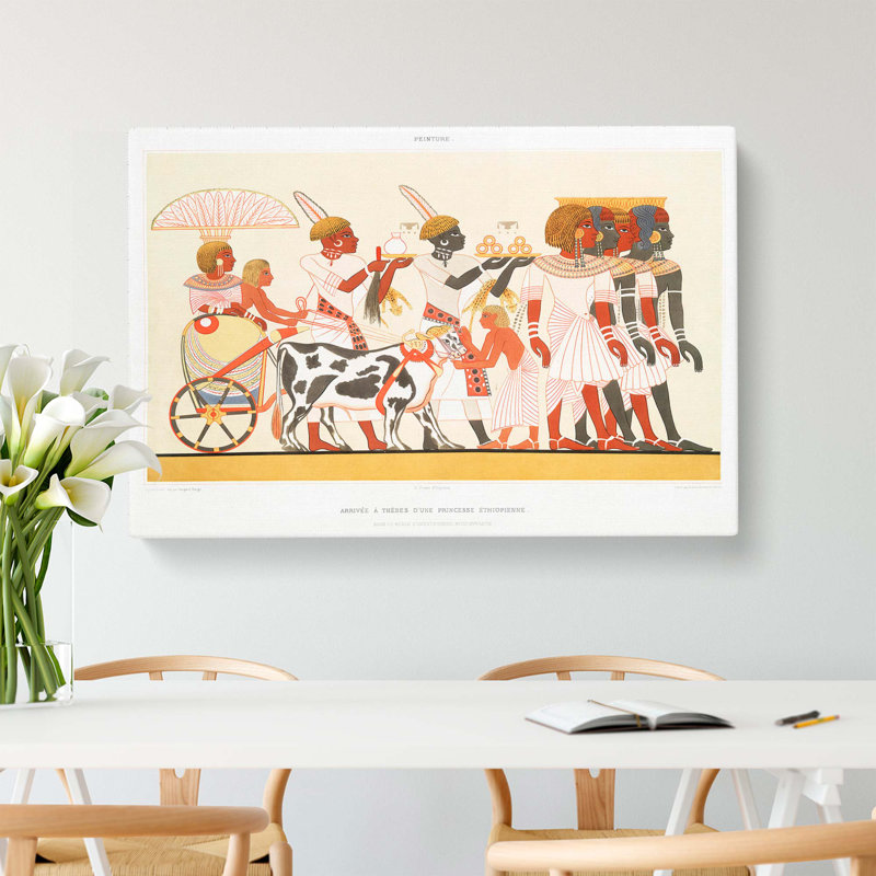 Ethiopian Princess Arrival by Emile Prisse d'Avennes - Wrapped Canvas, 50cm H x 76cm W x 3cm D