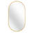 Accent Mirror, Indoor Accent Mirror, Metal Frame Oval  Mirror-1523336155-1523336156