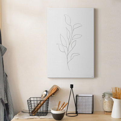 Botanical Gesture VI - Reproduction de dessin sur toile tendue
