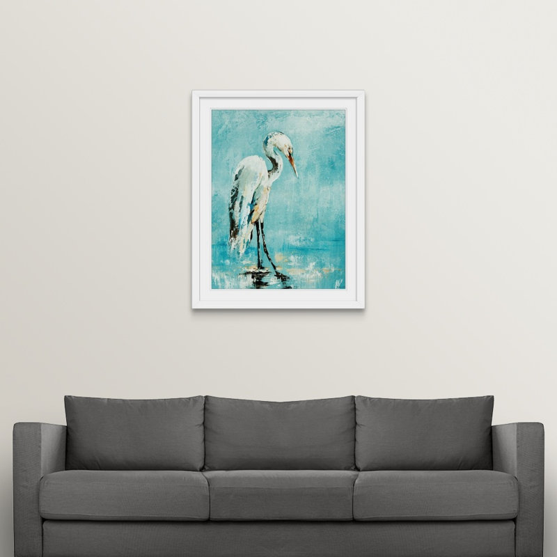 « matinée de la salle de bain », impression, Cadre blanc, l 44 po x P 35 po x H 1 po