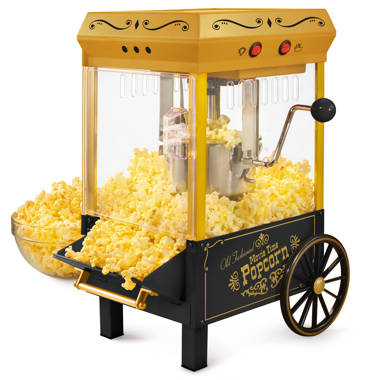 Superior Popcorn Company Superior Popcorn 8 Ounce Popcorn Machine -  Electric Countertop Popcorn Maker, Black, Tabletop, 860W, Nostalgic Design  in the Popcorn Machines department at