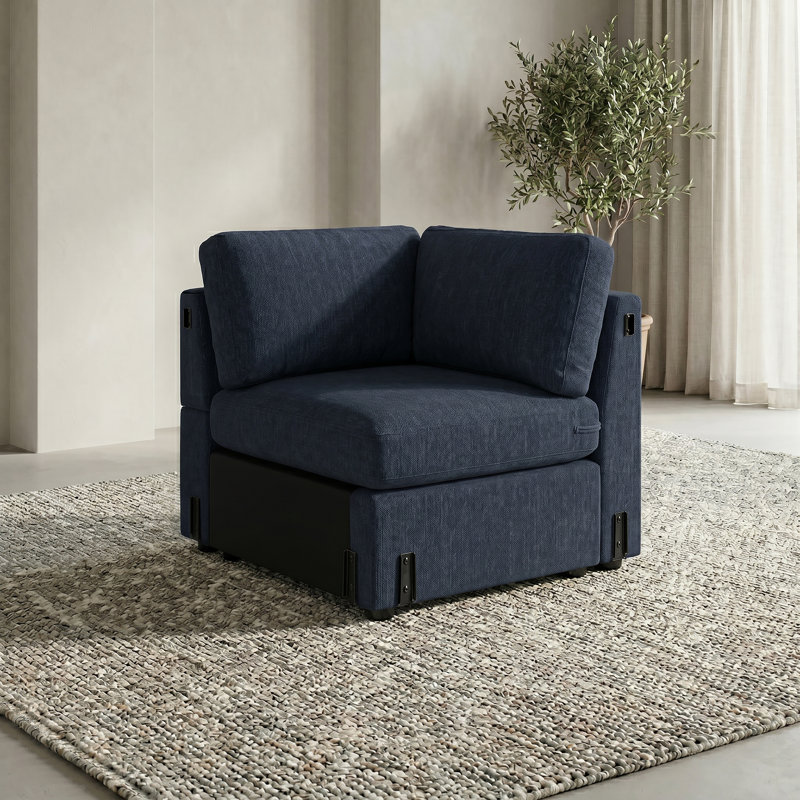 Sky Corner Seat 24"  Blue With Pillow, Blue