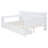 Full Size Wooden Daybed With 3 Drawers, USB Ports and desk
