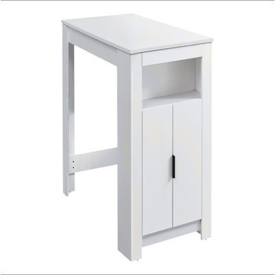 Table de salle à manger, rectangulaire, 48 po, hauteur de comptoir, cuisine, petit, rangement