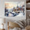 «Wonderful village Winter at Christmas II», art mural paysage d'hiver pour le salon