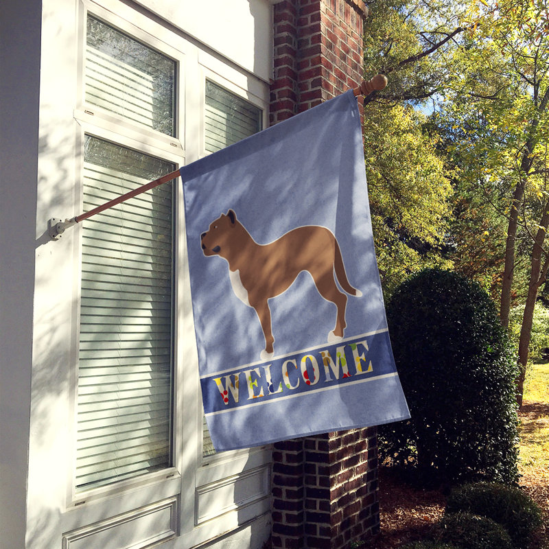 Double Sided 40'' H x 28'' W Polyester House Flag, Perro de Presa Canario