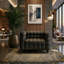 Ensemble, canapé et fauteuil Emma noir-1108452044