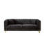 Buckle Design Sofa, Button Tufted Sofa With Copper Nail Decoration Armrest, Modern Couch, Comfy Couch