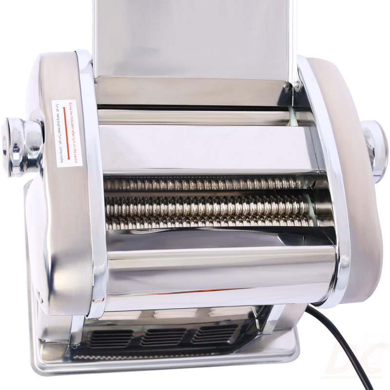 Machine à pâtes électrique Machine à faire les nouilles Machine à pâtes Rouleau à pâte Épaisseur réglable en acier inoxydable US 110 V 135 W One Blade 2,5 mm Nouille ronde
