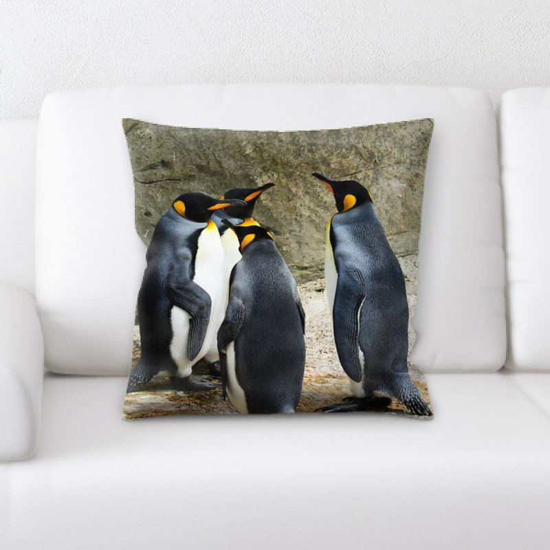 Coussin très grand pingouin