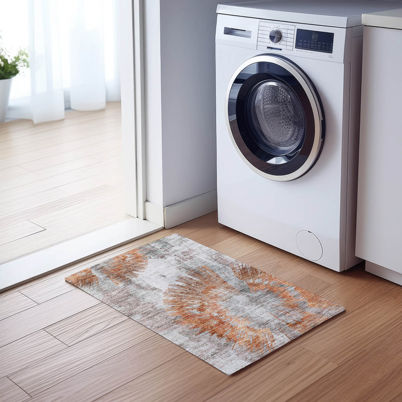 Tapis rectangulaire intérieur / extérieur 1 pi 8 po x 2 pi 6 po avec envers antidérapant Lummus