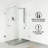 Orchid 39" H X 4" W 2-Jet Shower System with Hand Wand - Requires existing shower head connection-46725389