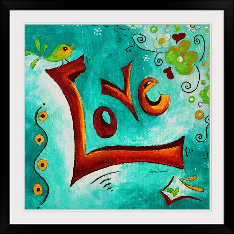 «Ethan Love» par Megan Duncanson - impression, Toile, H 35 po x l 35 po x P 1,5 po
