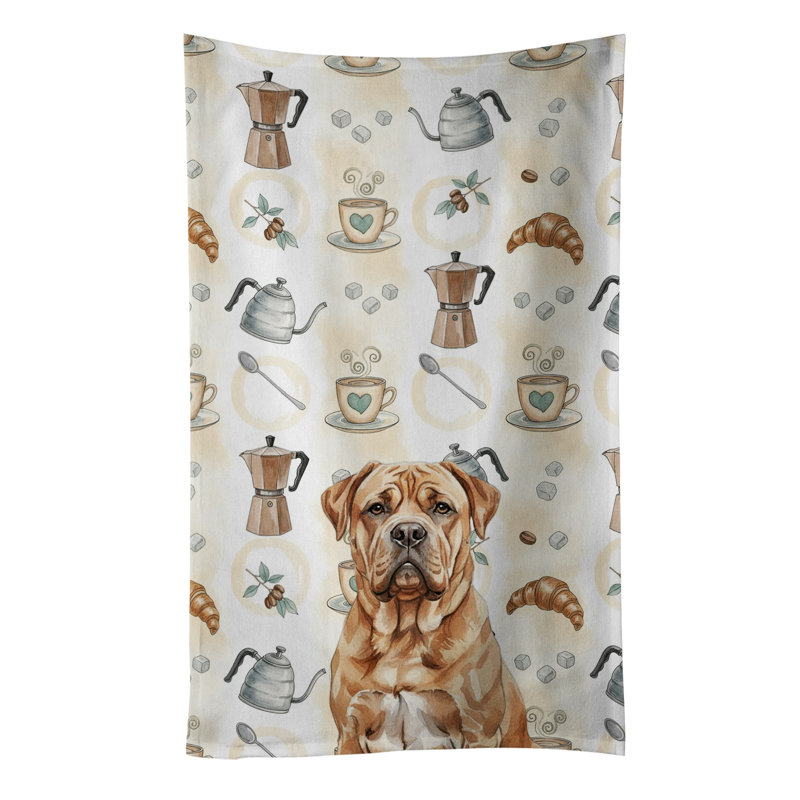 Serviette de cuisine Coffee Bar, Dogue de Bordeaux