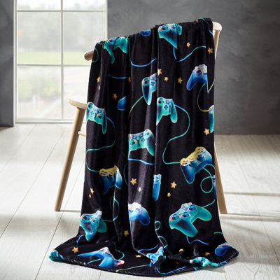 Gamer Cosy Fleece Blanket Throw