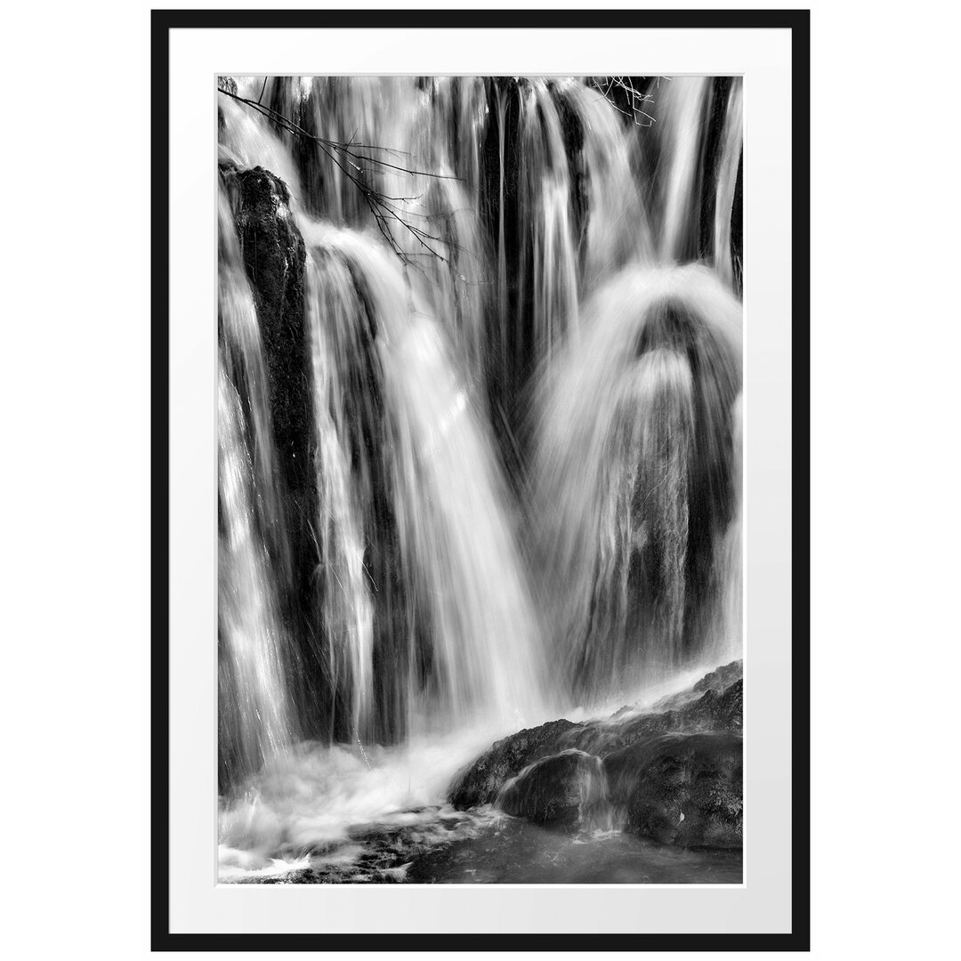 Kleiner Wasserfall Gerahmter Fotokunstdruck Poster