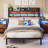 Full/Queen/King Headboard Adjustable Height with LED Light, Backrest with Shelf, Charging Station-1481809644