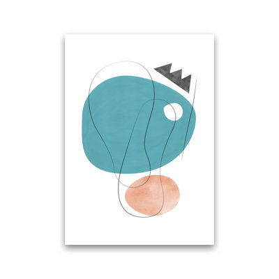Abstraction With Grey Lines IV - Print