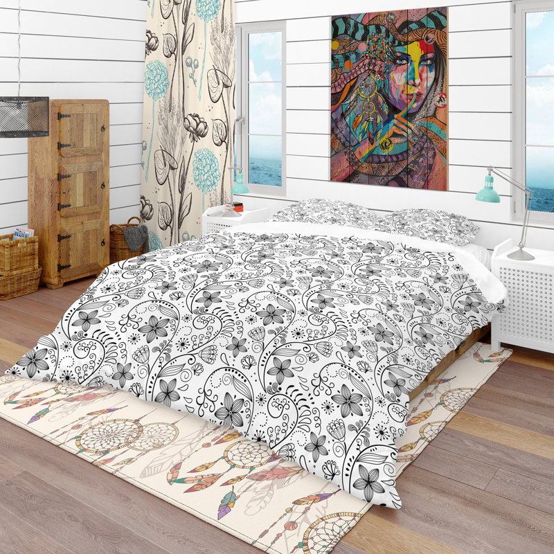 Ensemble de housse de couette texture, Housse de couette double / grand + 2 taies