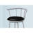 2 Contemporary , Swivel, Grey Metal Base, Black Leather Look Seat, Modern Design 2Pcs Swivel Bar Height, Material, Stylish