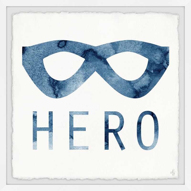 Trevon Hero Mask II - Typography on Paper, 41cm H x 41cm W