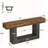 63-Inch Farmhouse Console Table with U-Shaped Base - 2-Tier